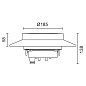 EP04 iWay round iGuzzini Ø180mm optical assembly - Warm White LED - 220÷240Vac DALI - Super Comfort 180 optic - Full Cut-Off — фото 1