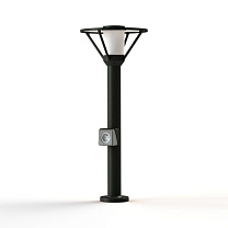 Bermude N° 3; Frosted glass E27 105W Plug; Dark grey