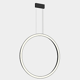 CP4B-00W9AZOU05 Leds C4 Circular подвесной светильник с вертикальным кольцом черного цвета большого диаметра