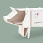 SE16366W Seletti Sending Animals 2.0 Деревянный шкаф - Свинья — фото 2