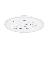 Outer Ring Dimmable by Remote Control Sandy White Aluminium Acrylic LED 30 Watt 220-240Volt 2357Lm IP20 3000K RGB in center D: 45 H: 5 cm