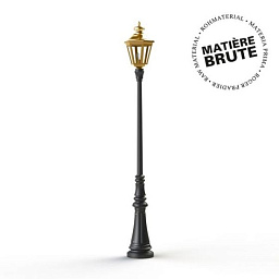 130011072 Roger Pradier Louis Xiii уличный фонарный столб с латунным декором и стеклянными плафонами