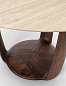 Обеденный стол Saddle Porada круглый с мраморной столешницей SADDLE-TONDO-180-L0N0AC-TRAVERTINO — фото 3