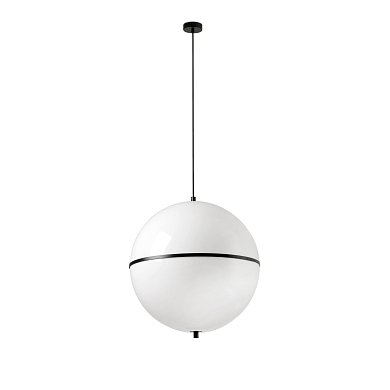 Подвесной светильник Faro Barcelona Dome M Ø42 см, черный, E27