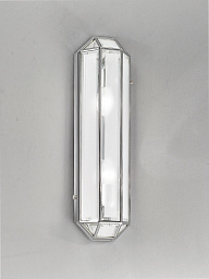 1037/2AP Cremasco Isoscele настенный светильник с шестигранным корпусом и зеркальными вставками