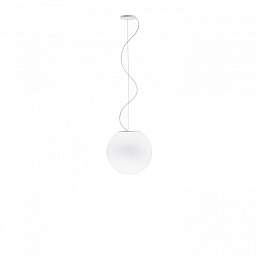 F07A45 01 Fabbian Lumi подвесной светильник из белого стекла с LED-подсветкой