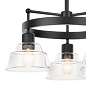 Eastmont 3 Light Chandelier Black  and Walnut Wood люстра 52402BK Kichler — фото 9