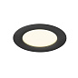 1007477 SLV DOWNLIGHT V 100 black flat cover плоская декоративная накладка — фото 3