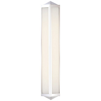 Geneva Medium Sconce полированный никель с белым стеклом