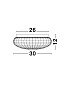 9738254 CLAM Novaluce светильник для ванной комнаты LED E27 2x12Вт 230В IP44