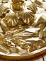 SL0028.BR French Acanthus Vaughan торшер с рифлёной стойкой и абажуром из ткани в латунном оформлении — фото 1