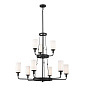 Vetivene 9 Light Chandelier Textured Black люстра 52452BKT Kichler — фото 8