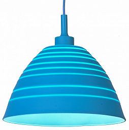LSP-0190 Lussole Lgo-26 подвесной светильник с купольным плафоном синего цвета