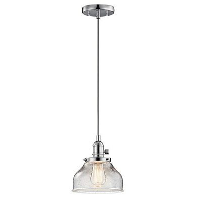 Avery 1 Light Bell Mini Pendant Chrome подвесной светильник 43850CH Kichler