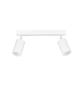 Sandy White Aluminium LED GU10 2x10Watt 100-240Volt IP20 Bulb Excluded L: 30 W: 5 H: 15.5 cm
