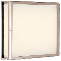 Mercer Square Box Light полированный никель с белым стеклом