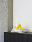 607883 Normann Copenhagen Crooked Одна свеча, желтая — фото 1