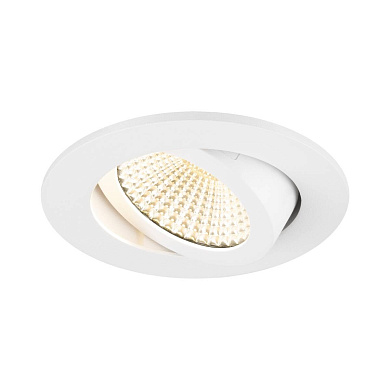 1007425 SLV NEW TRIA® 68 ROUND светильник встраиваемый с LED 11Вт, 1800-3000K, 70-700лм, 60°, димм., белый