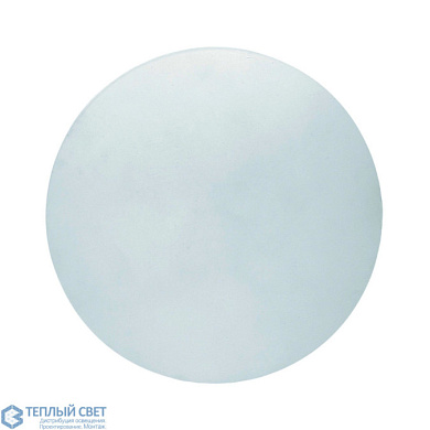 настенно-потолочный светильник круглого формата с матовым стеклянным рассеивателем