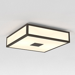 1121079 Astro lighting Mashiko потолочный светильник квадратный корпус бронза с матовым стеклом