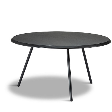 Soround coffee table Black ash O75xH40,50  Woud, кофейный столик