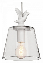 LOFT1807 Loft It Wildlife подвесной светильник с прозрачным плафоном и белой фигуркой