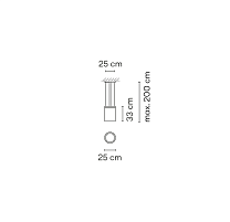 Guise,Pendant Graphite 3000K,1-10V PUSH