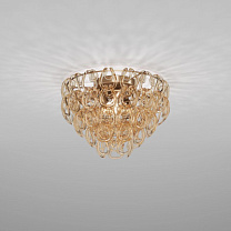 Потолочный светильник GIOGALI 50 CRYSTAL AMBER MATT BRONZE 1 E27 CE