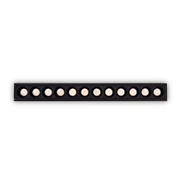 341682 Ideal Lux LIKA FI SLIM 20W 2700K BK встраиваемый потолочный светильник черный