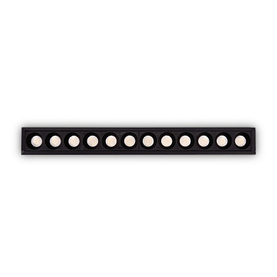 341682 Ideal Lux LIKA FI SLIM 20W 2700K BK встраиваемый потолочный светильник черный