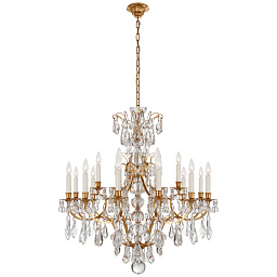 RL5311NB Visual Comfort Antoinette подвесная хрустальная люстра с множеством подвесок и латунным каркасом