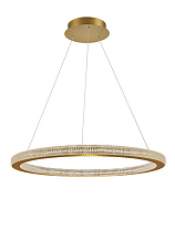 Triac Dimmable Antique Brass Aluminium & Acrylic LED 80 Watt 220-240 Volt 4452Lm 3000K IP20 D: 80 H: 120 cm