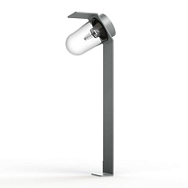 Sherlock N° 4; Clear glass E27 42W; Silk grey
