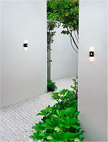 Sandy Black Aluminium LED 10Watt 220-240Volt 893 Lm 3000K IP65 With Sensor D:11.5 H:28 cm