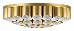 720402 Lightstar Siena потолочная люстра с цилиндрическими элементами золотого цвета