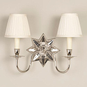 WA0209.NI.SE Polaris Star Wall Light, Nickel, 2 Arms