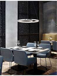 9180302 Nova Luce Galaxy подвесной светильник с двумя кольцевыми LED-панелями и рассеянным светом вниз