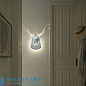 DEAR HEAD настенный светильник Popup Lighting DEAR HEAD SILVER