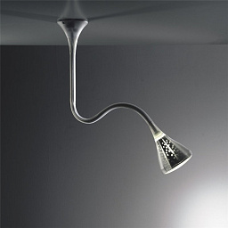 0672010IN0A Artemide Pipe подвесной светильник с гибкой штангой и направленным конусным отражателем