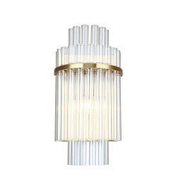 Бра Favourite Rubum 4203-1W — компактное латунное бра с плафоном из выдувных стеклянных трубочек