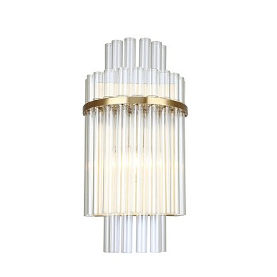 Бра Favourite Rubum 4203-1W — компактное латунное бра с плафоном из выдувных стеклянных трубочек
