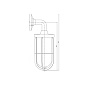 N010DBRHGL38 Tekna DOCKLIGHT Настенный светильник NAUTIC Wandlamp - Бронзовый (темный) - Стекло (прозрачное) - РОЗЕТКА — фото 2