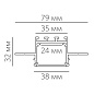Встраиваемый линейный светильник LINEAR 3832 F W Led Technology — фото 1