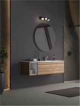 Sandy Black Aluminium Polycarbonate LED 17Watt 220-240Volt 1385Lm 3000K IP44 L:38.5 W:11 H:7.5 cm