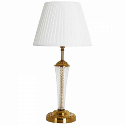 A7301LT-1PB Arte Lamp Gracie настольная лампа с белым абажуром на золотистой подставке
