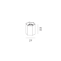 HEXO mini 1.0 Wever Ducre накладной светильник бронза