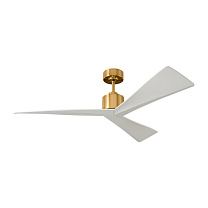 Adler 52 Ceiling Fan патинированная латунь с белыми лопастями