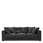 110817 Sofa Menorca jet black  диван Eichholtz