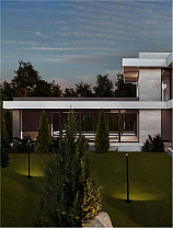 Sandy Black Aluminium LED 9Watt 220-240Volt 378 Lm 3000K IP65 D:8 H:90 cm