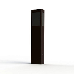 108006046 Roger Pradier Brick2 садовый боллард прямоугольной формы коричневого цвета